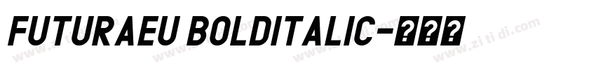 FuturaEU BoldItalic字体转换